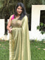 Green Shimmer Tissue Silk Saree
