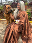 Brown Tissue Cotton Saree with Gini Work