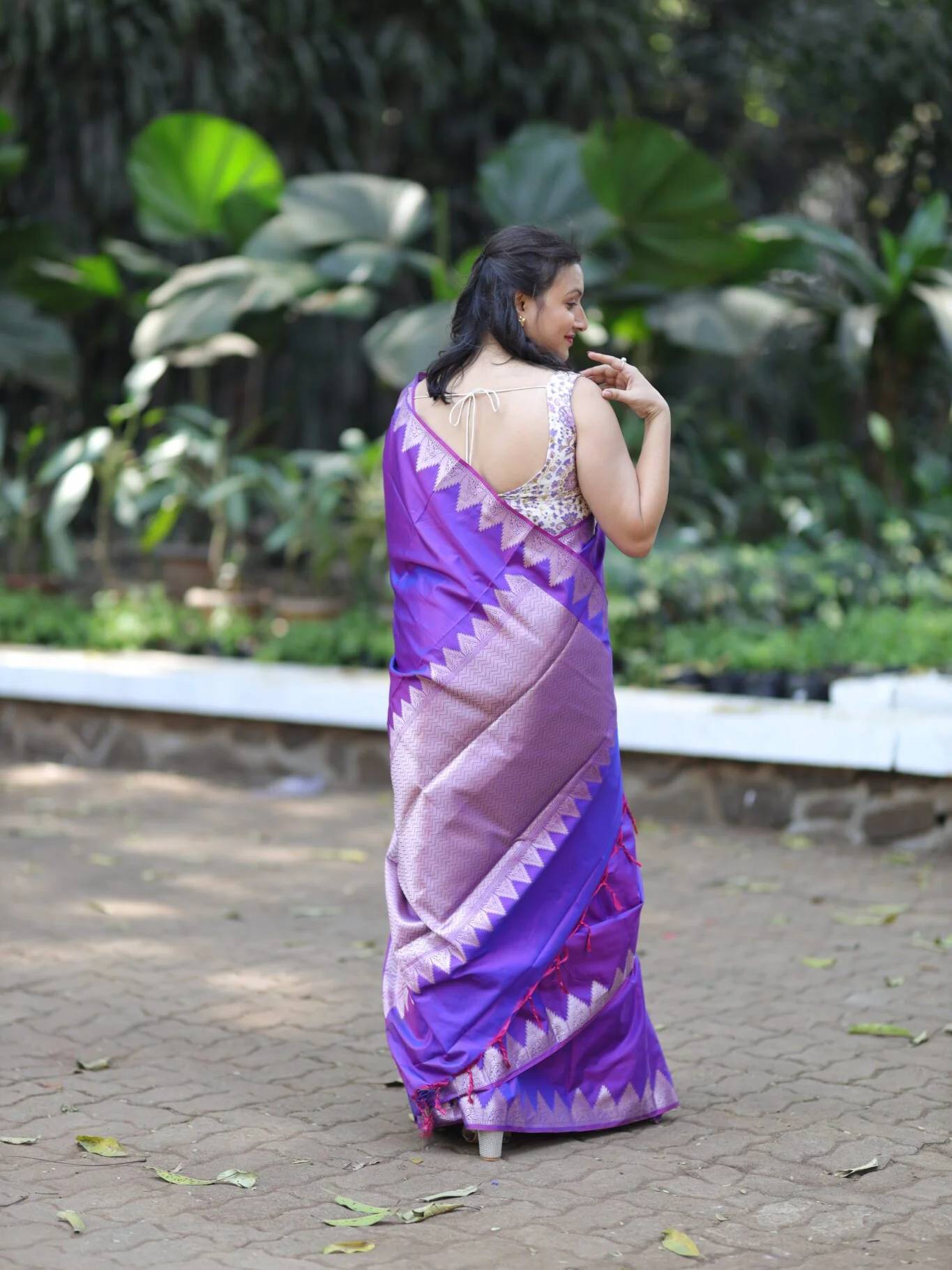 Royal Purple Katan Silk Saree