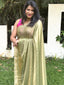 Apple Green Tissue Silk Saree