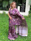 Mauve Soft Tussar Silk Saree